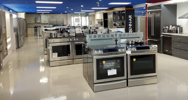 Almost everyone of the 40-member Teletime Superstore team takes part in setting up the 3,600 square foot display, which features samples from each of the retailer’s product categories, particularly furniture, appliances and televisions.